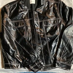 Nine West Women’s Shiny Black Jacket